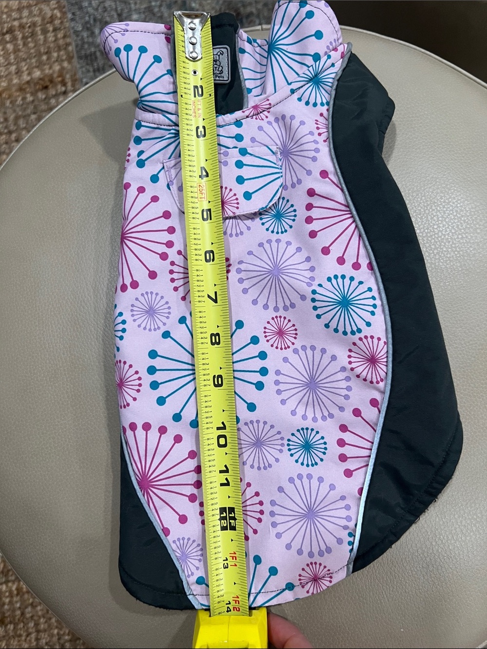Fleece lined dog rain jacket - Picture 7 of 7